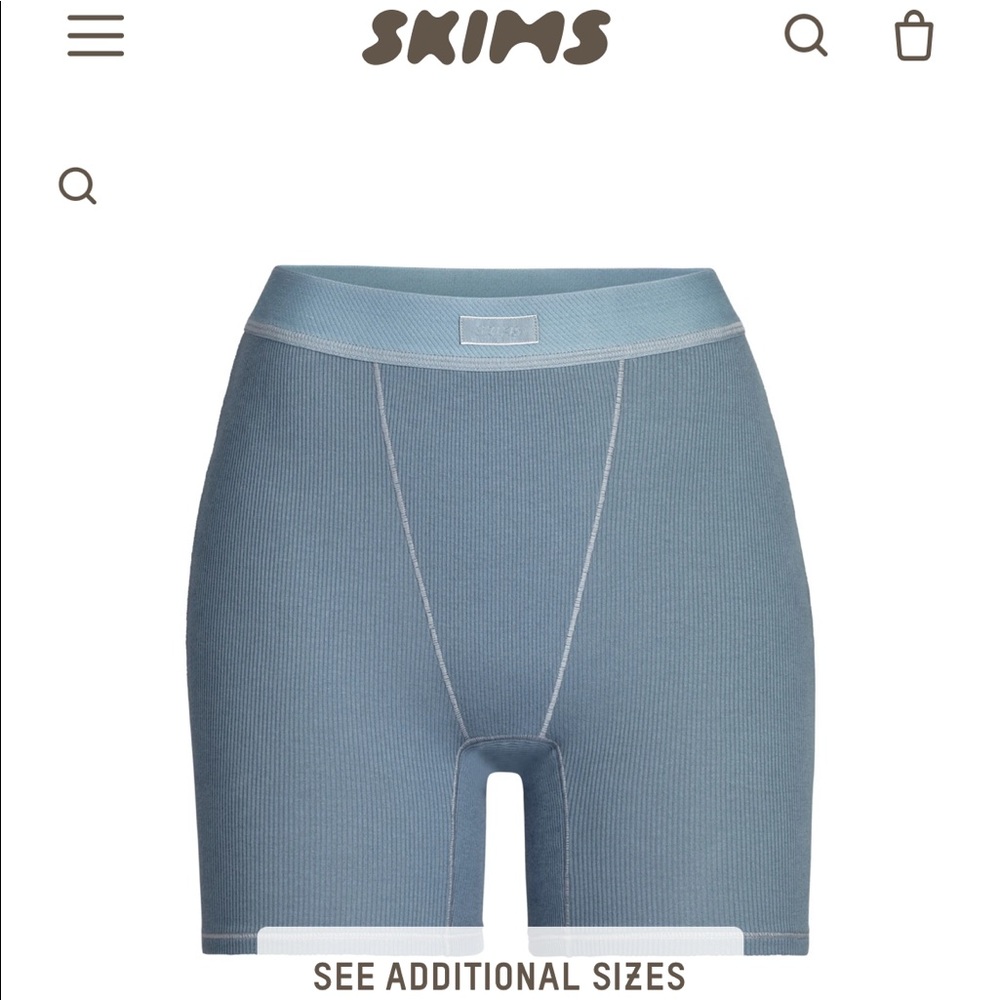 Skims cotton rib boxer